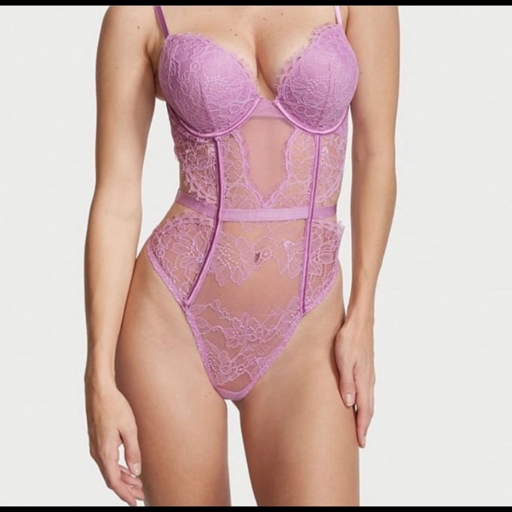 Victoria's Secret Lavender Lace Teddy